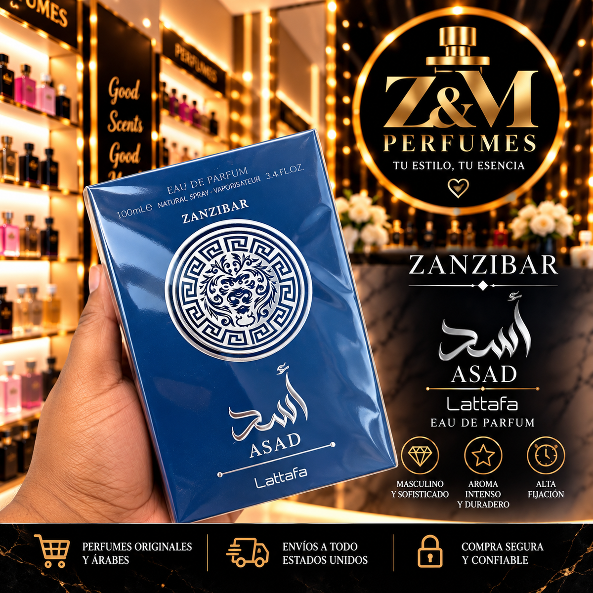 ✨ LATTAFA ASAD ZANZIBAR – Eau de Parfum 100 ml