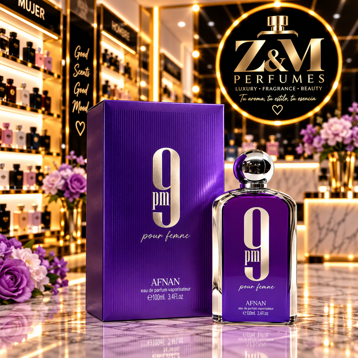 💜 Afnan 9 PM Pour Femme — 100 ml