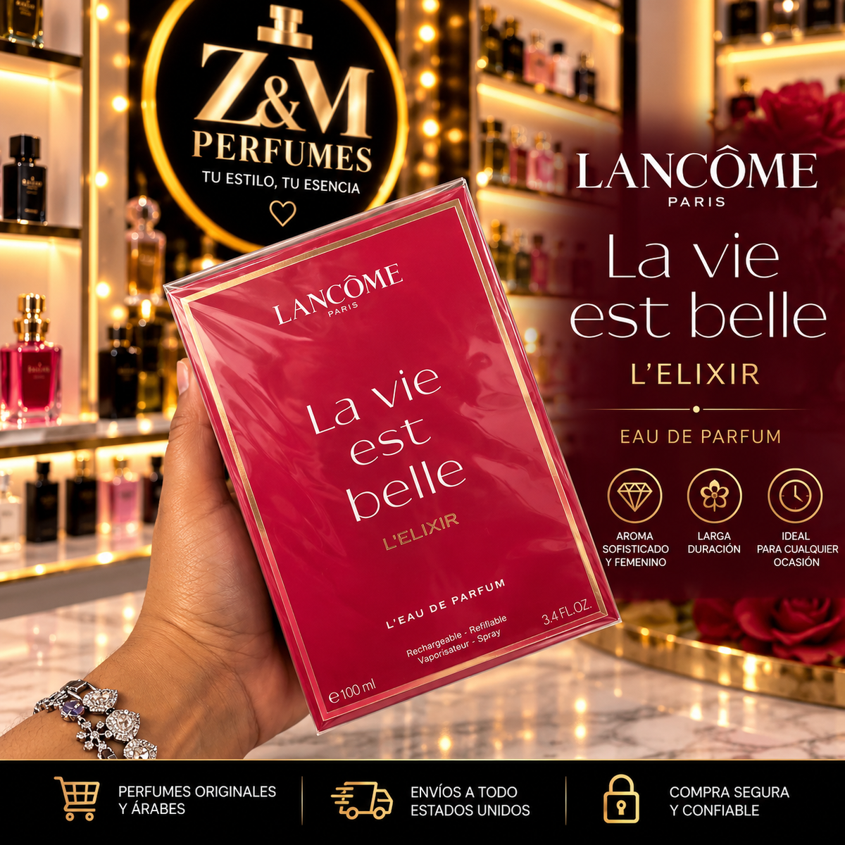 ✨ LANCOME LA VIE EST BELLE L’ELIXIR – Eau de Parfum 100 ml