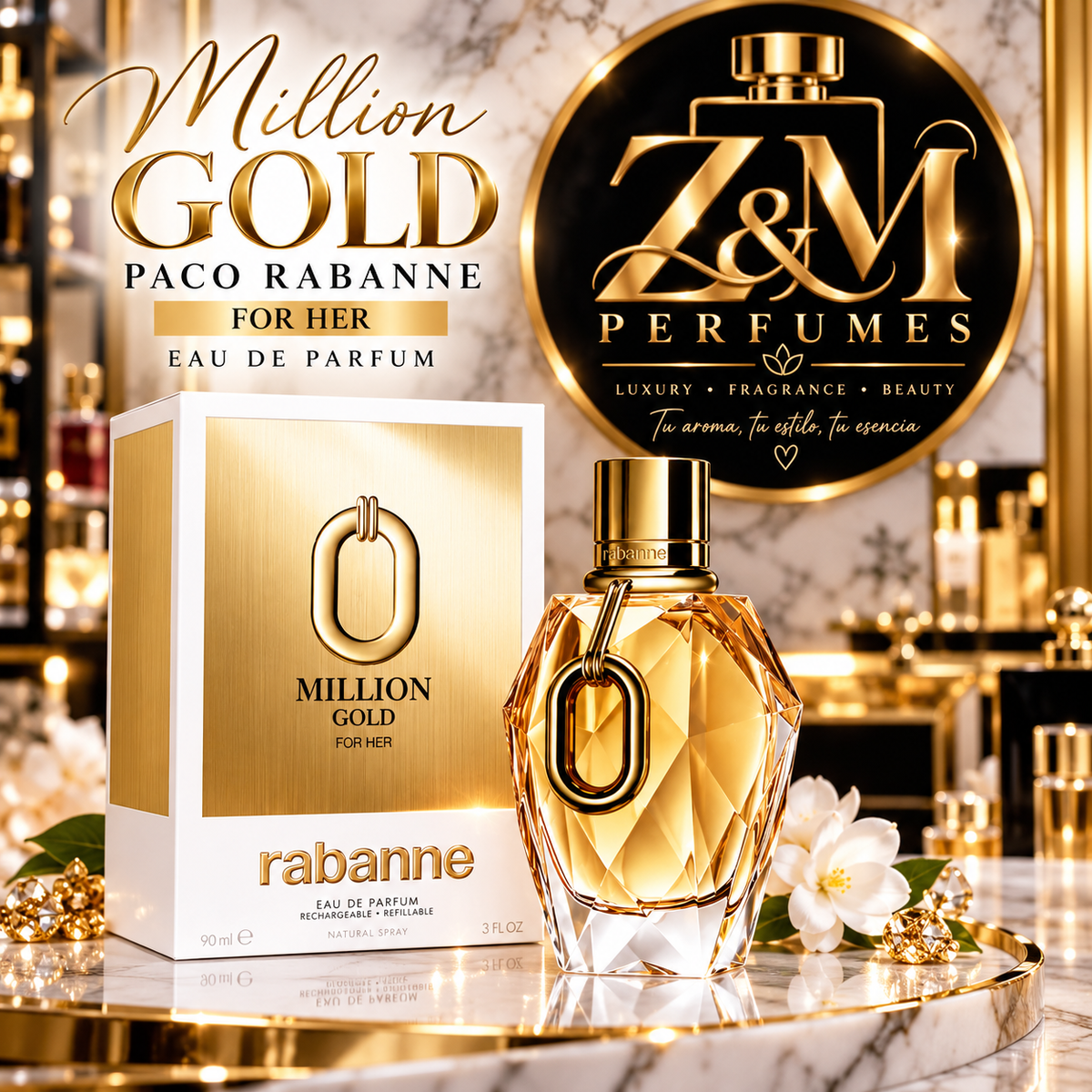 ✨ Million Gold by Paco Rabanne — 3.0 oz EDP