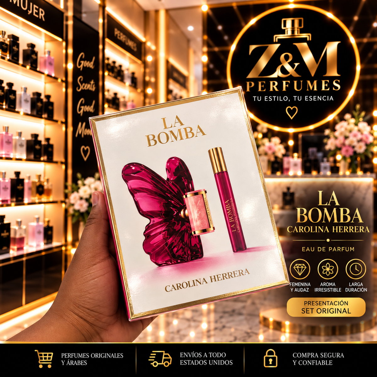 🌸 Carolina Herrera La Bomba Eau de Parfum — Set