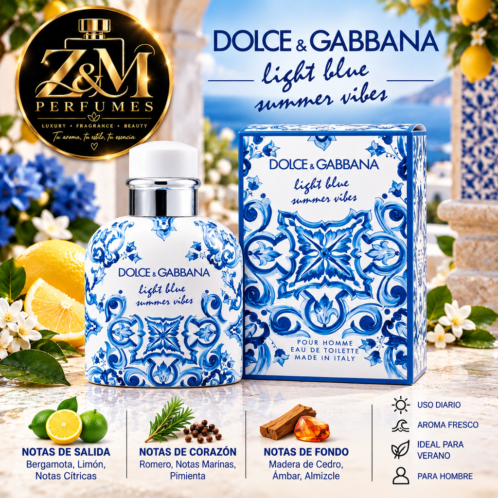 Dolce & Gabbana Light Blue Summer Vibes Pour Homme 🍋🌊
