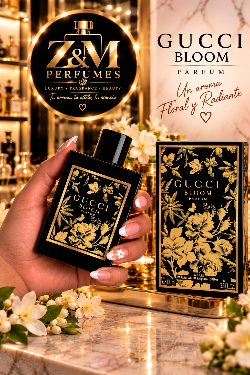 🖤 Gucci Bloom Parfum — 3.3 oz / 100 ml