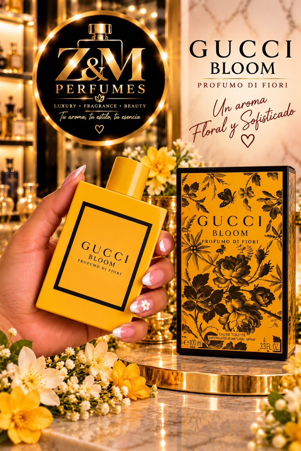 🌼 Gucci Bloom Profumo di Fiori — 3.3 oz / 100 ml