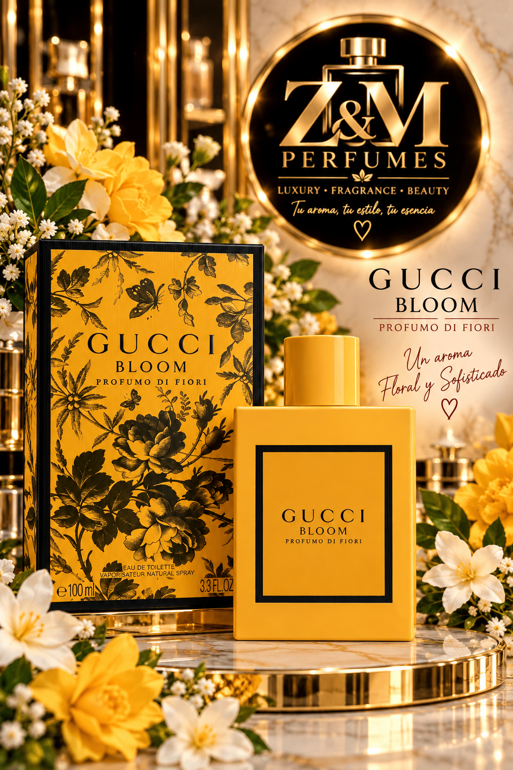 🌼 Gucci Bloom Profumo di Fiori — 3.3 oz / 100 ml
